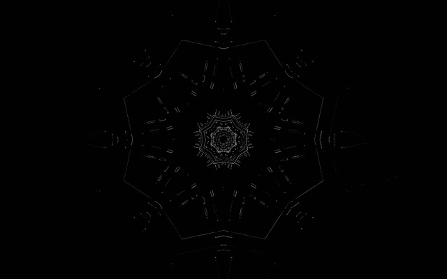 Terowongan Neon Kaleidoskop Heptagon VJLoops 16:10 Macbook 60fps Screensaver