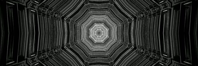 Terowongan Neon Vortex Segi Delapan 3:1 Triple Wide 60fps Screensaver Vj Loop