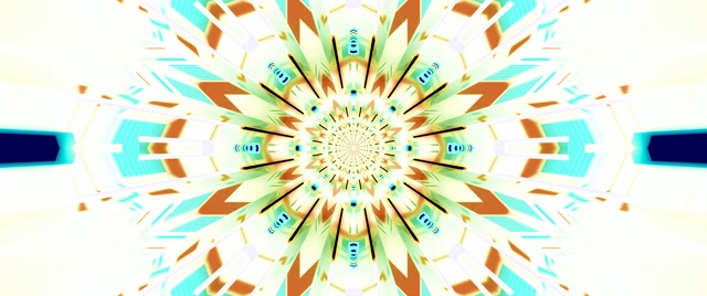Terowongan Neon Kaleidoskop Burst VJ Loop 2.39:1 Cinemascope 60fps Screensaver