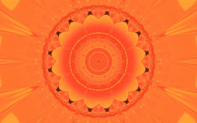 Terowongan Neon Orange Mandala Screensaver 60fps 16:10 MacBook VJ Loop