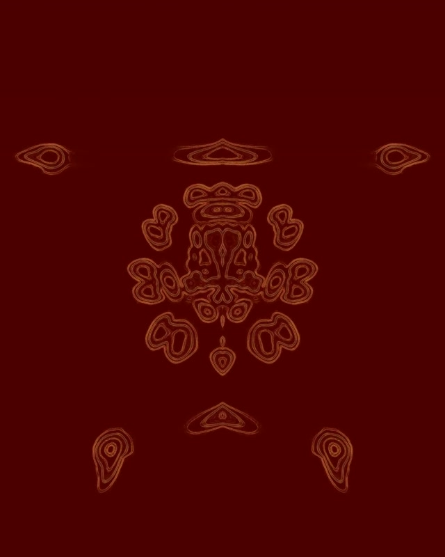 Crimson Mandala Terowongan Neon VJLoops 4:5 Instagram 60fps Screensaver