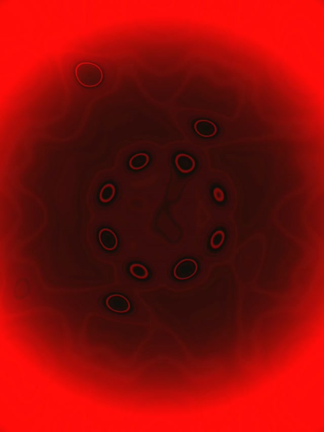 Terowongan Neon Mandala Hitam Merah VJ Loop 3:4 iPad Portrait 60fps Screensaver