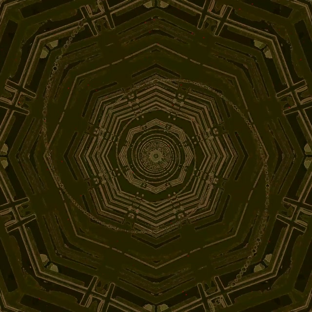 Terowongan Neon Oktagon Vortex VJ Loop 1:1 Persegi 60fps Screensaver