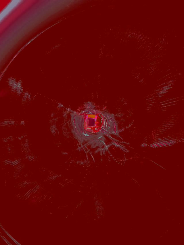 Terowongan Neon Merah Vortex Screensaver 3:4 iPad Portrait 60fps Vj Loop