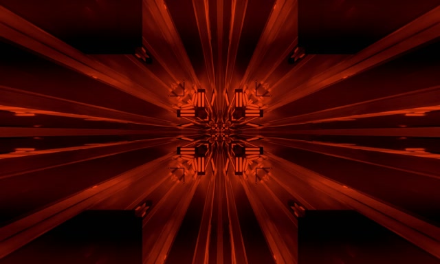VJ loop Fractal Merah Kaleidoskop Terowongan Neon 5:3 wide 60fps Screensaver