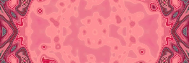 Terowongan Neon Pink Kaleidoskop Mekar VJ Loop 3:1 Triple Wide 60fps Screensaver