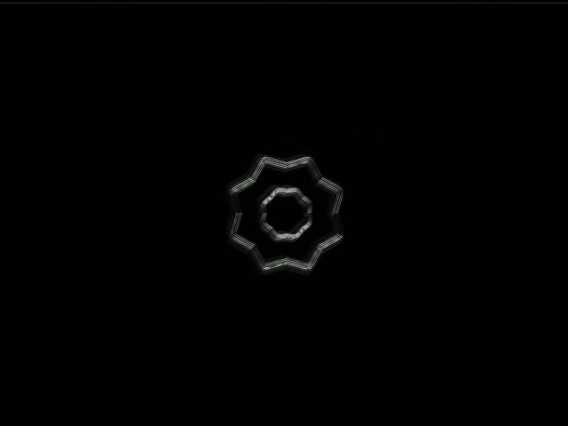 Terowongan Neon Mandala Bintang 8-Sudut VJ Loop 4:3 Classic 60fps Screensaver