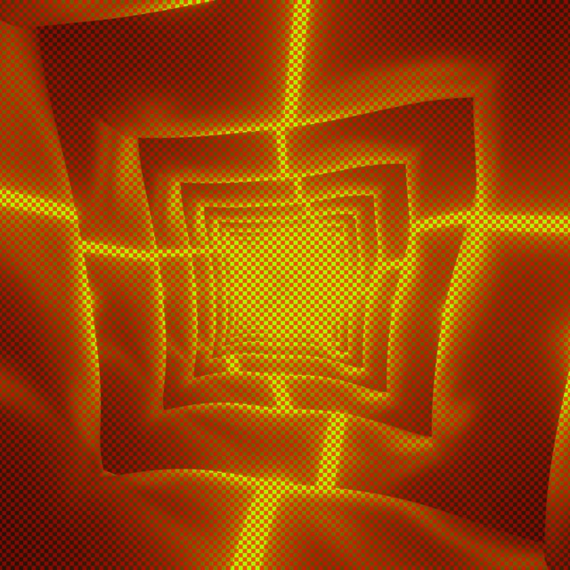 Terowongan Neon Orange Screensaver 1:1 Square 60fps VJ Loop PC Laptop