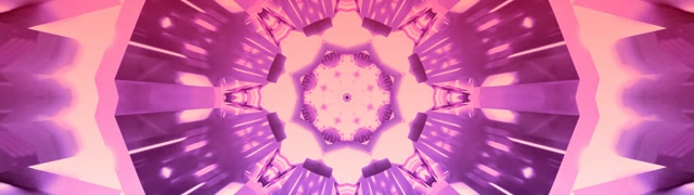 Terowongan Neon Pink Kaleidoskop Vj Loop 32:9 Super Ultrawide 60fps Screensaver