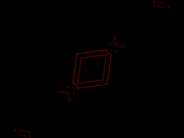 Terowongan Neon Merah Berlian Berputar Vj Loop 4:3 Classic 60fps Screensaver