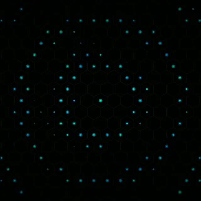 1:1 Square | 60fps Cyan Network Particle VJ Loop Broadcast Screensaver