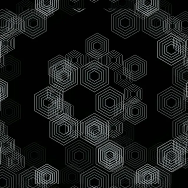 1:1 Square | 60fps Geometric Hexagon Motion Background Screensaver VJ Broadcast