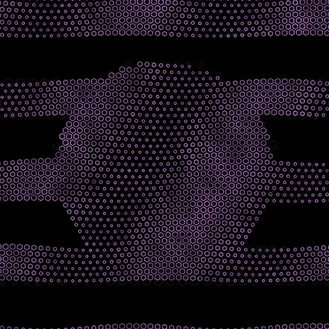 1:1 Square 60fps Hexagon Kaleidoscope Screensaver | Motion Background