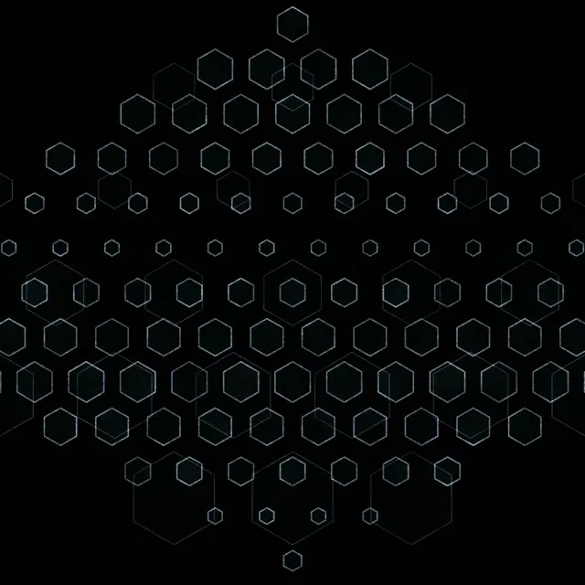 1:1 Square 60fps neon tunnel screensaver - cyan hexagon live wallpaper