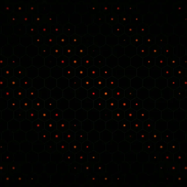 1:1 Square 60fps Red Particle Grid Network Motion Screensaver VJ Loop