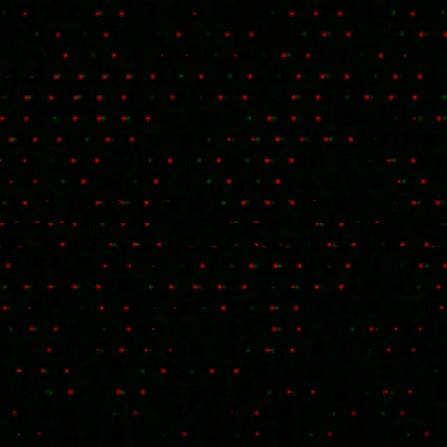 1:1 Square | 60fps Screensaver Live Wallpaper - Red Green Glowing Dots