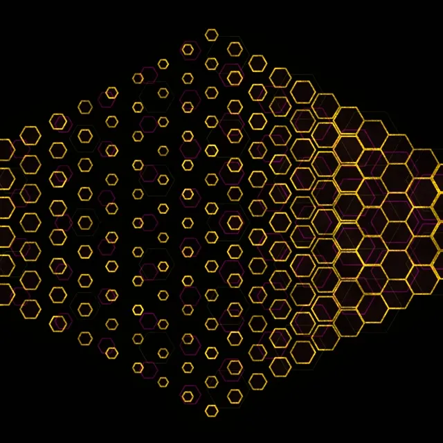 1:1 Square 60fps Screensaver Neon Tunnel Live Wallpaper Hexagon Lights