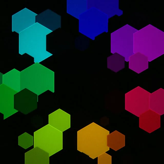 1:1 Square | Colorful Hex Abstract 60fps Motion Background Screensaver