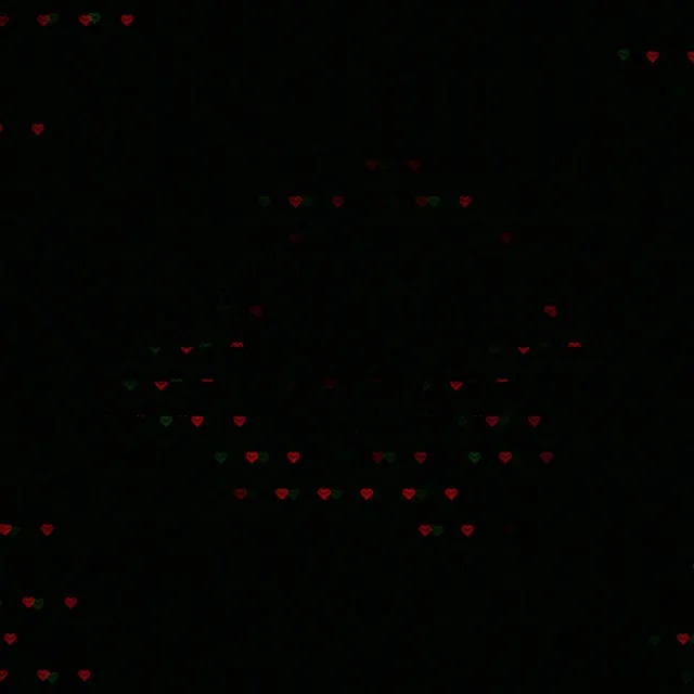 1:1 Square | Falling Hearts 60fps Screensaver Motion Loop Content