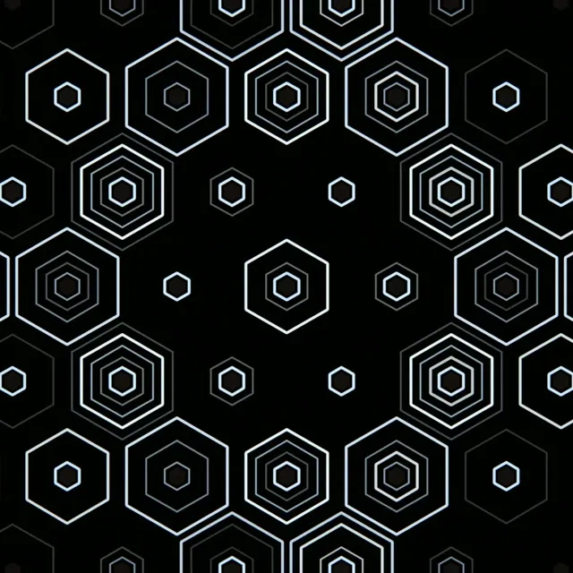 1:1 Square | Hexagon Pattern 60fps Screensaver Motion Background