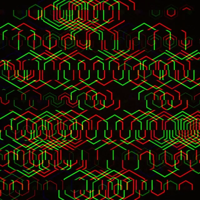 1:1 Square | Neon Hexagon 60fps Motion Background Screensaver VJ