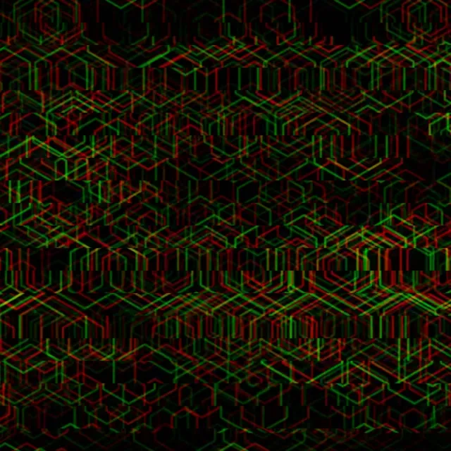 1:1 Square | Neon Isometric Grid 60fps Screensaver Motion Background