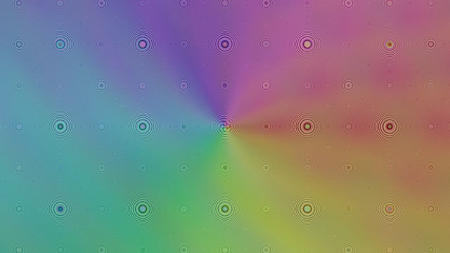 4K UHD 60fps Cyan to Magenta Pulsing Rings Screensaver VJ Loop