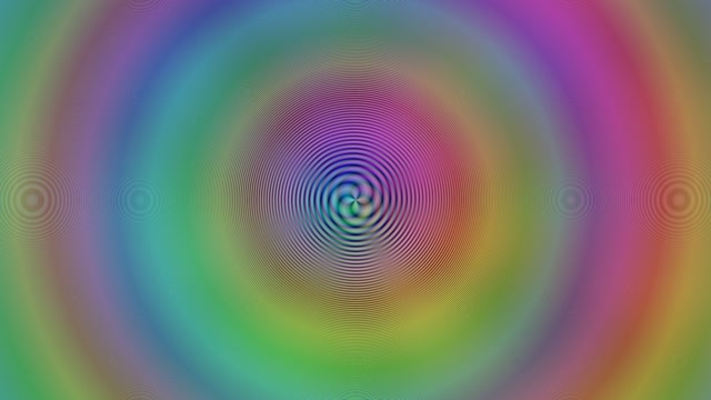 4K UHD 60fps Hypnotic Cyan-Magenta Spiral Screensaver VJ Loop