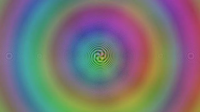 10 hours 4K UHD 60fps Hypnotic Cyan-Magenta Spiral Screensaver VJ Loop