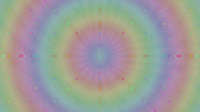 4K UHD 60fps Magenta Cyan Concentric Circles Pulsing Screensaver PC