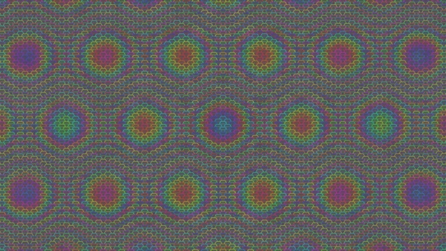 4K UHD 60fps Magenta Cyan Hexagon Kaleidoscope Pulsing Screensaver VJ Loop