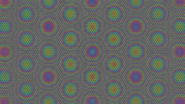 4K UHD 60fps Magenta Cyan Hexagon Kaleidoscope Screensaver VJ Loop