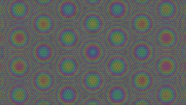 4K UHD 60fps Magenta Cyan Hexagon Kaleidoscope Screensaver Windows 10 VJ Loop