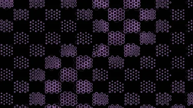 4K UHD 60fps Magenta Hexagon Screensaver Windows 11 VJ Loop