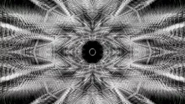 4K UHD 60FPS Neon Tunnel Screensaver VJ Loop - Hypnotic Black White