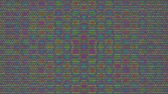 4K UHD 60FPS Pulsing Hexagon Kaleidoscope Screensaver VJ Loop