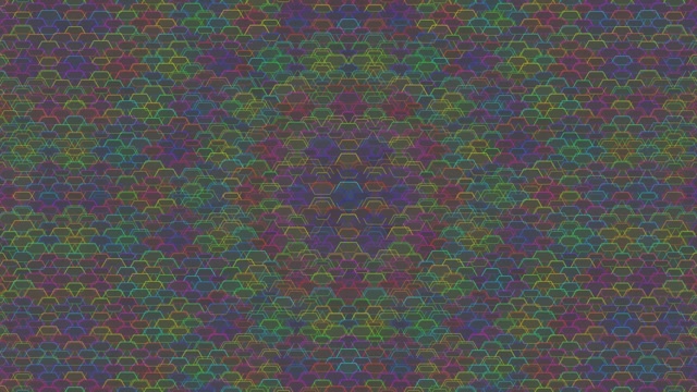 4K UHD 60fps Screensaver | Magenta & Cyan Hexagon VJ Loop