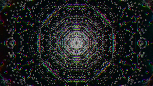 4k uhd 60fps screensaver neon tunnel kaleidoscope vj loop