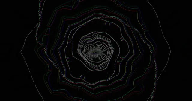 4k uhd 60fps screensaver neon tunnel kaleidoscope vj loop