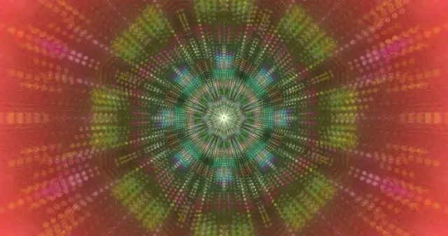 4k uhd 60fps screensaver neon tunnel kaleidoscope vj loop