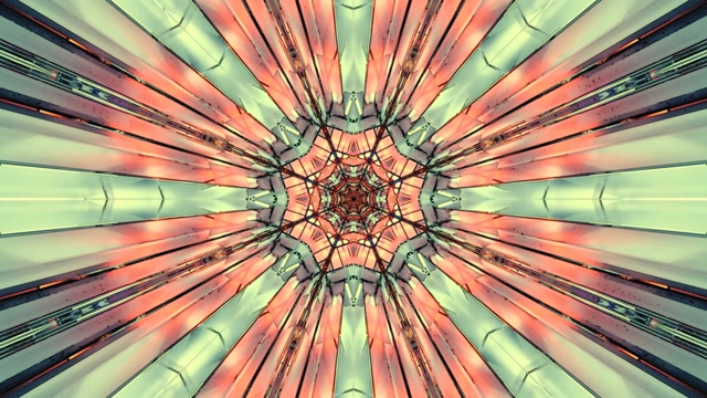 10 hours 4k uhd 60fps screensaver neon tunnel motion background red cyan kaleidoscope