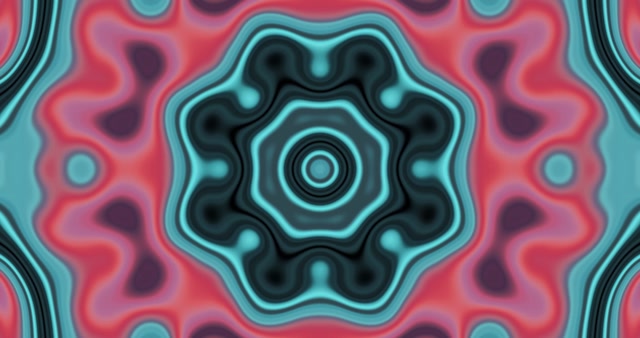 4k uhd 60fps screensaver neon tunnel pink cyan kaleidoscope
