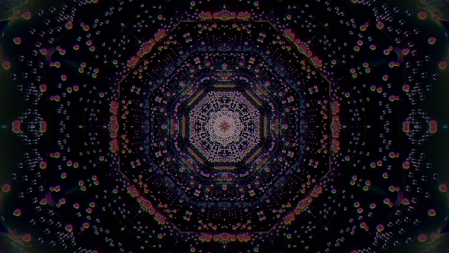 4k uhd 60fps screensaver neon tunnel purple mandala vj loop