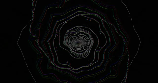 4k uhd 60fps screensaver neon tunnel vj loop concentric geometric vortex
