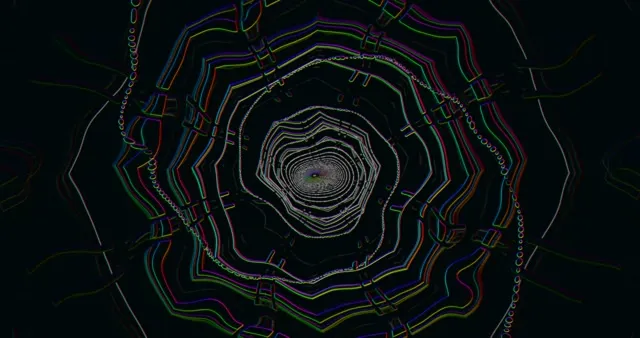 4k uhd 60fps screensaver neon tunnel vj loop motion background