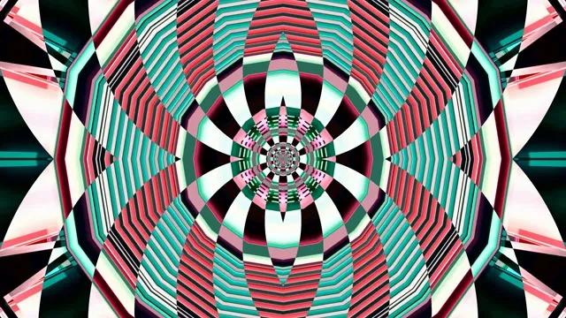 4k uhd 60fps screensaver neon tunnel vj loop pink cyan geometric