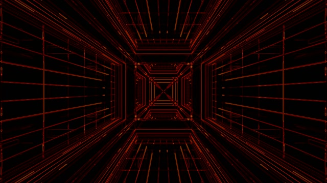 4k uhd 60fps screensaver neon tunnel vj loop red geometric