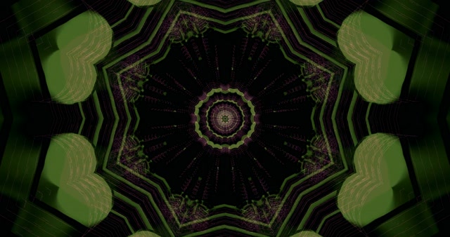 4K UHD 60fps Screensaver Neon Tunnel Windows 11 VJ Loop Green Purple