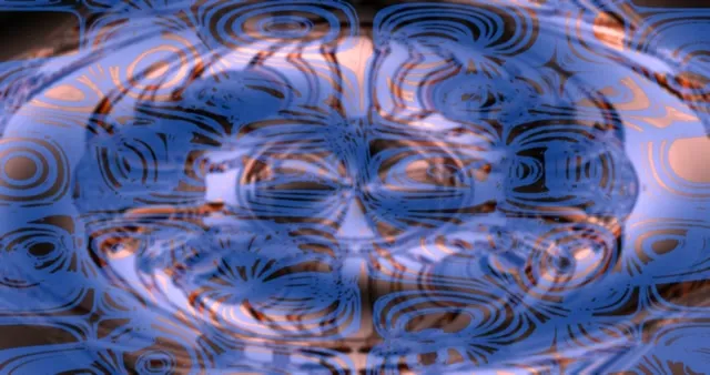 4K UHD 60fps Screensaver PC Neon Tunnel VJ Loop Blue Orange