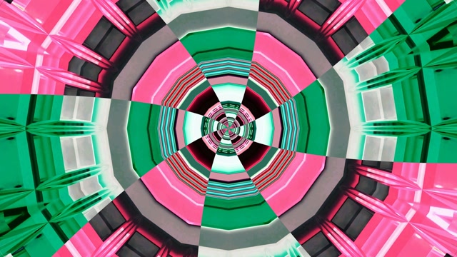 4K UHD 60fps Screensaver PC Neon Tunnel VJ Loop Hypnotic Concentric Circles